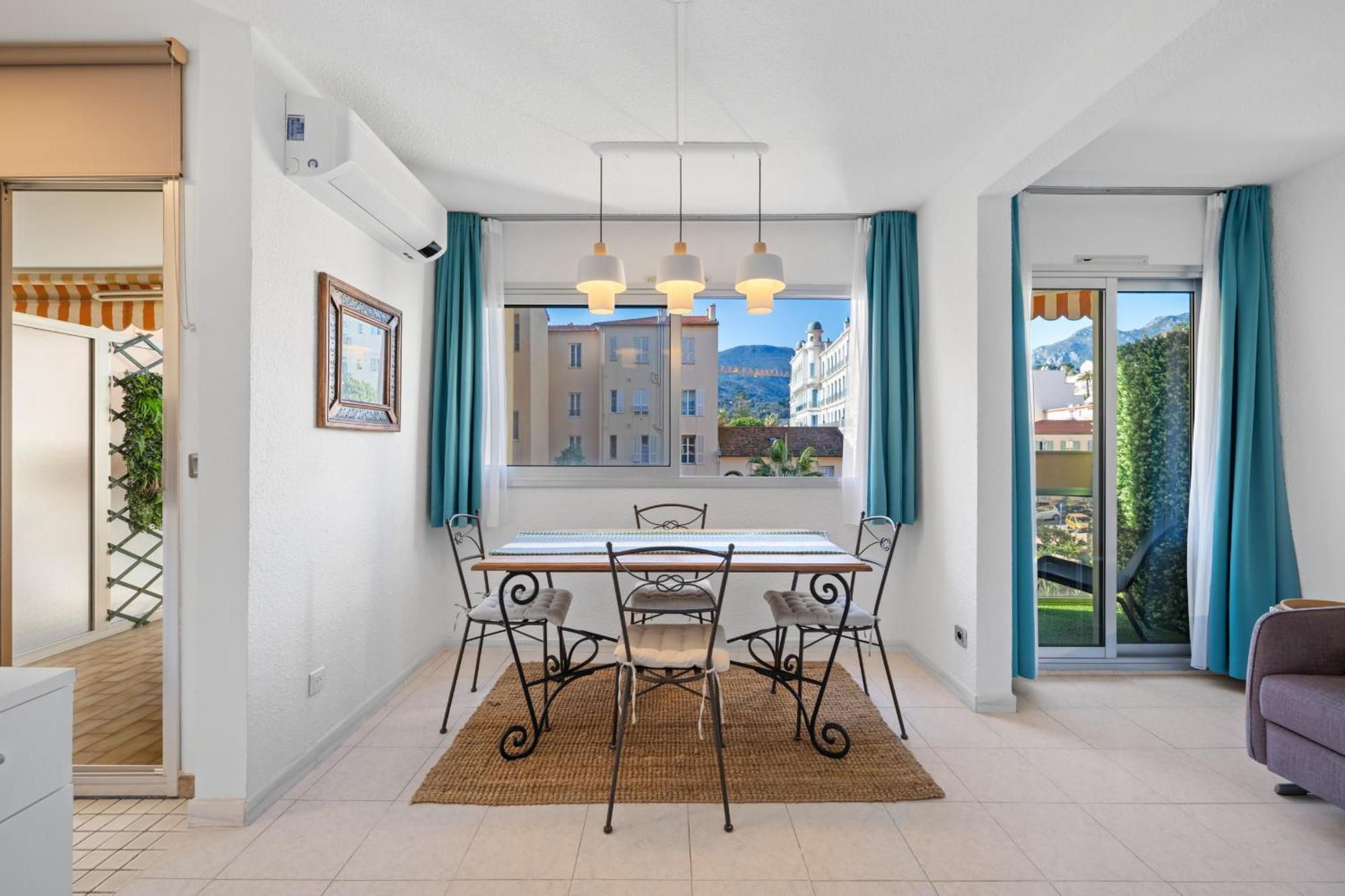 "Charmant Studio" Plein Centre, Calme, Terrasse Menton Exterior photo