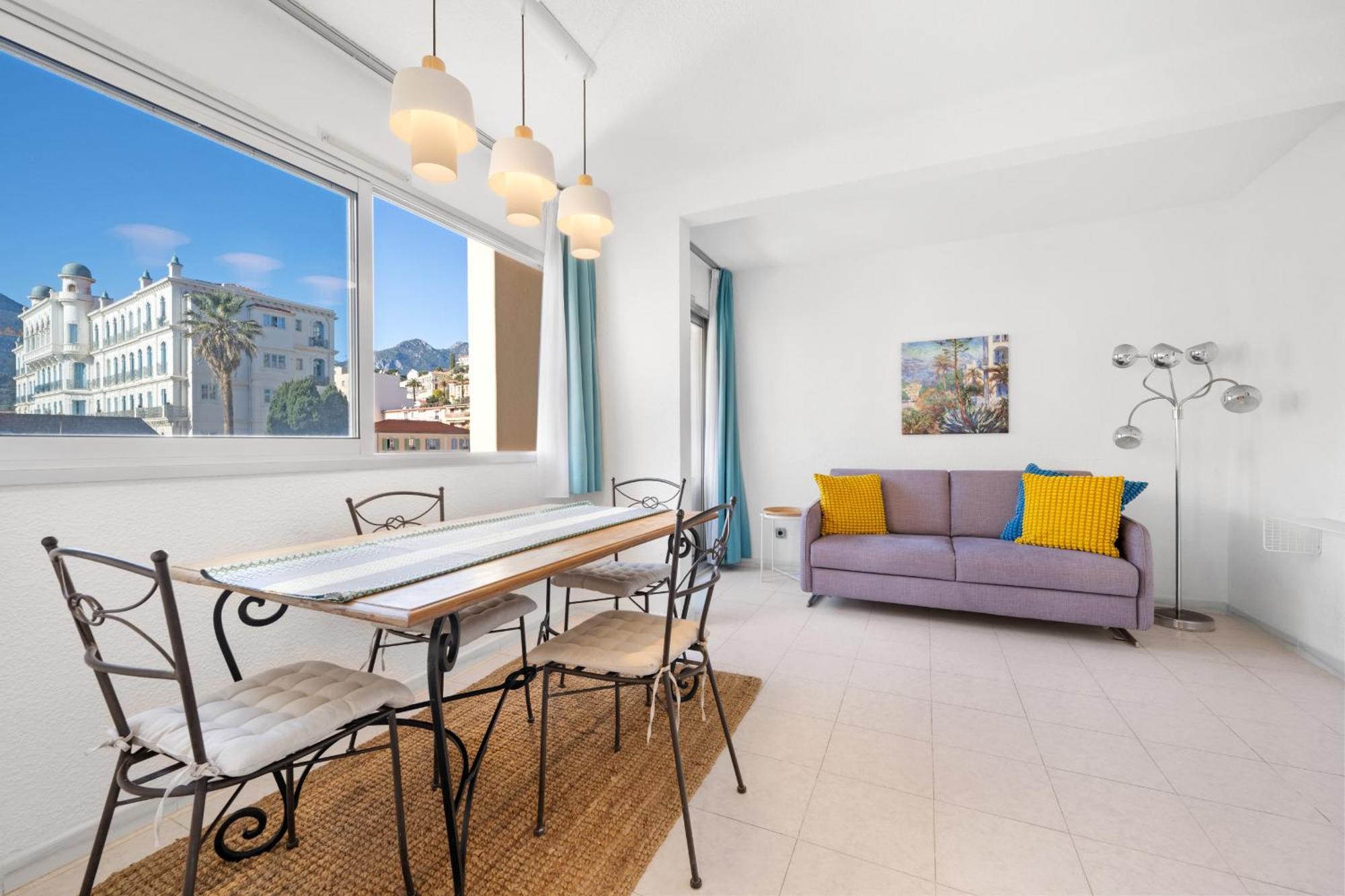 "Charmant Studio" Plein Centre, Calme, Terrasse Menton Exterior photo